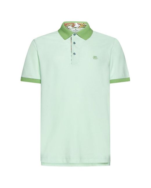 Etro Green T-Shirts And Polos for men