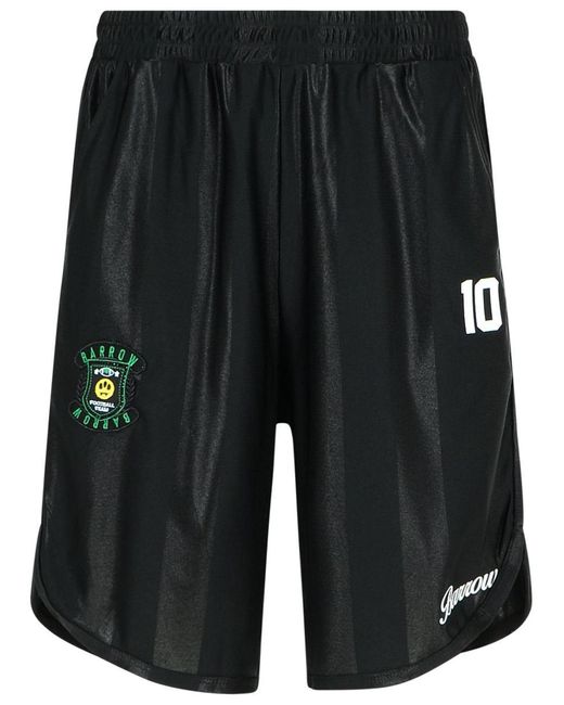 Barrow Black Polyester Bermuda Shorts for men