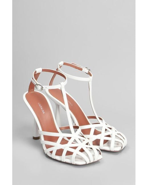 Aldo Castagna White Lidia Sandals