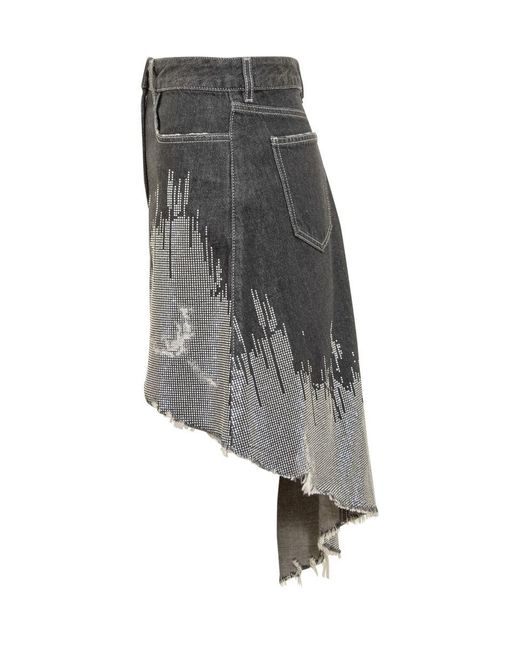 J.W. Anderson Gray Asymmetrical Skirt