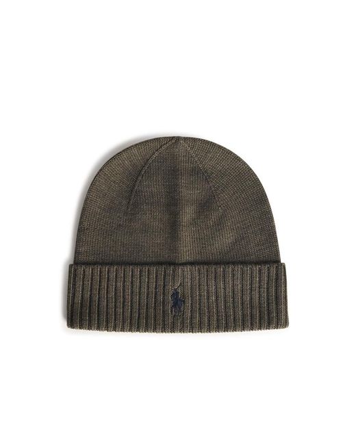 Polo Ralph Lauren Green Wool Beanie for men