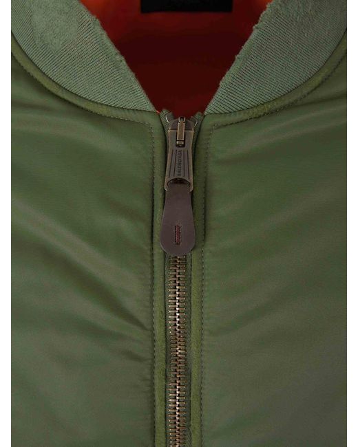 Balenciaga Green Oversize Bomber Jacket for men