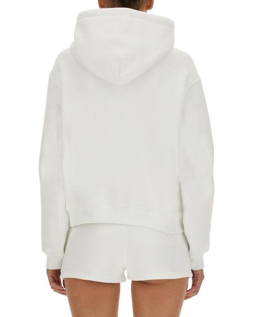 T By Alexander Wang White Essential Sweatshirt