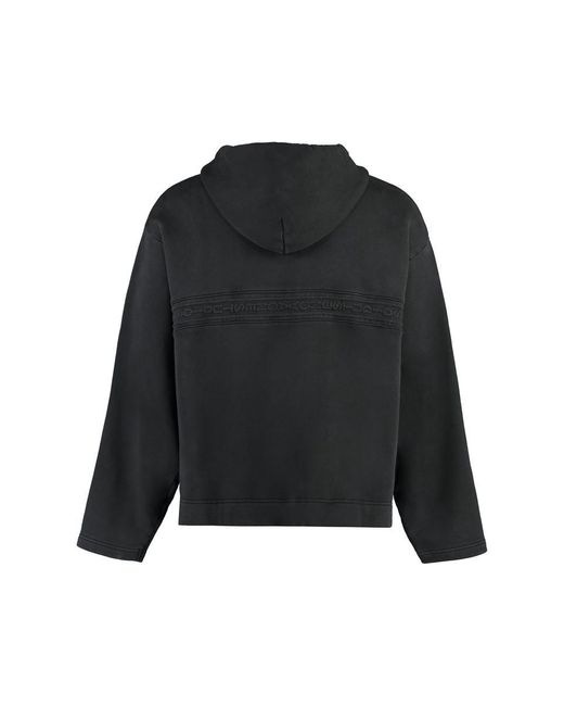 Acne Black Hooded Sweatshirt for men