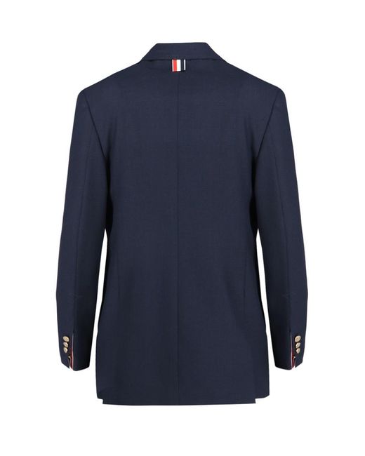 Thom Browne Blue Wool Jacket