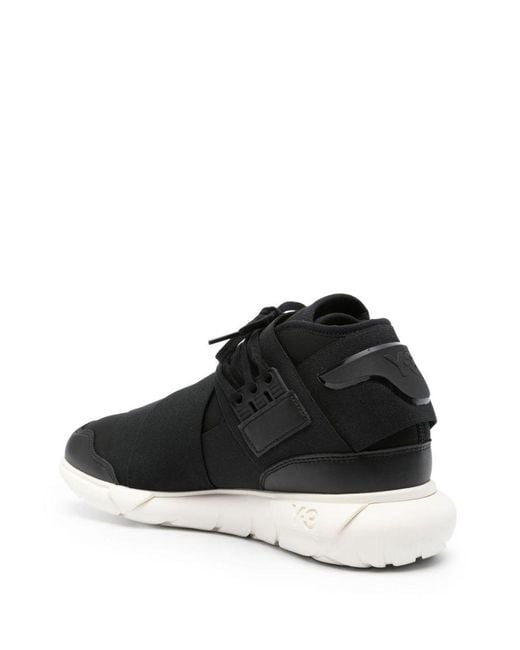 Y-3 Black And Off Qasa Sneakers for men