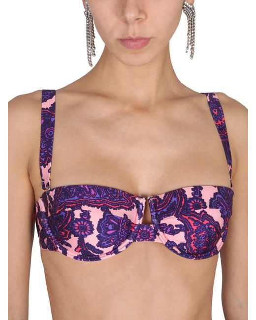 Zimmermann Purple Tiggy Bikini Top