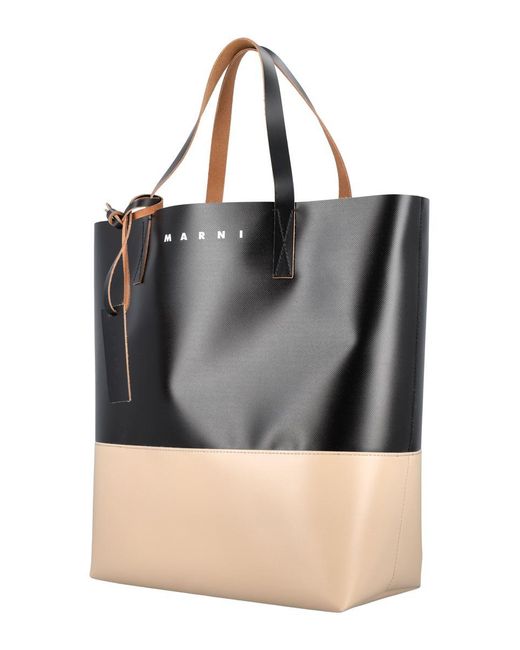 Marni Black Tribeca Shopping Bag for men