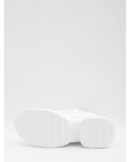 Roger Vivier White Viv' On The Run Sneakers