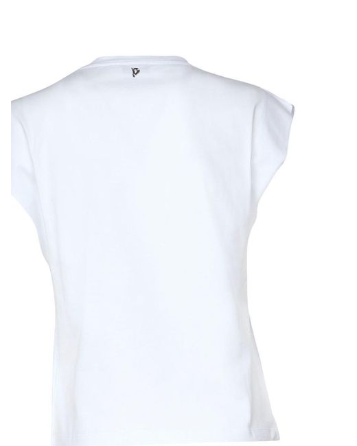 Dondup White T-Shirts And Polos