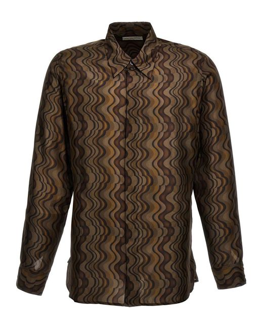 Dries Van Noten Brown 'carvie' Shirt for men