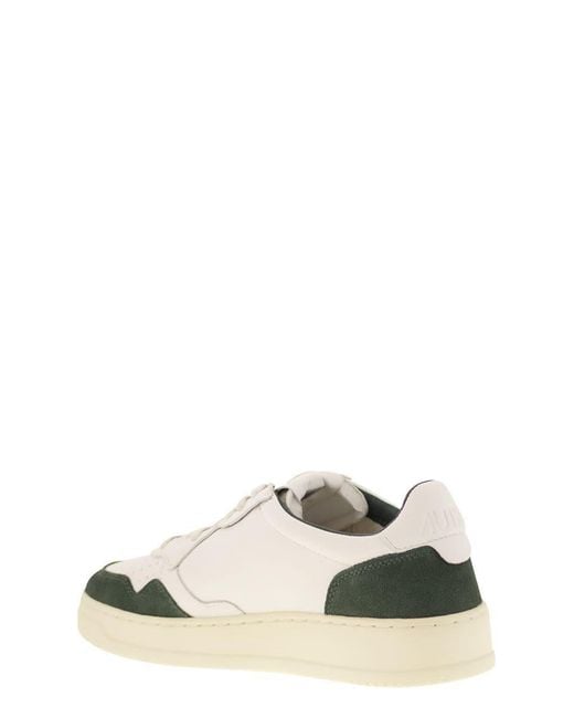 Autry White Medalist Low for men