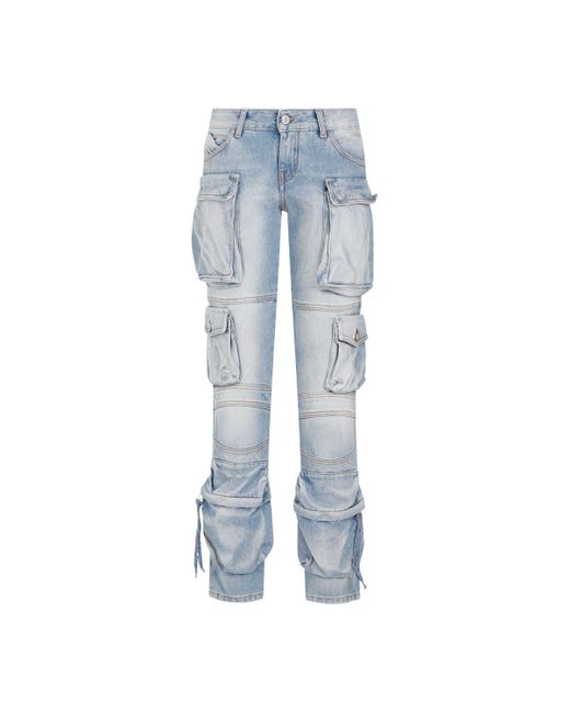 The Attico Blue Straight Jeans