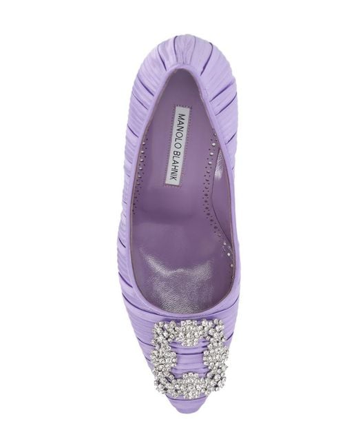 Manolo Blahnik Purple Heels