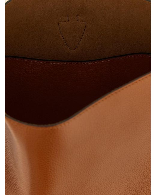 Tod's Brown 'T Timeless' Mini Bucket Bag