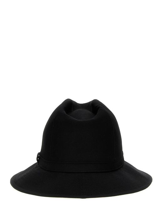 Yohji Yamamoto Black Fedora Hats for men