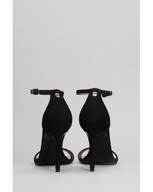 Stuart Weitzman Black Nudist Ii Sandals