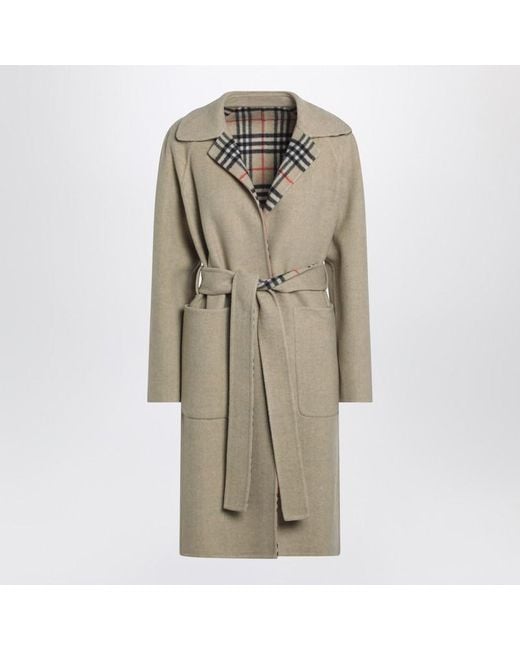 Burberry Natural Sand Reversible Coat