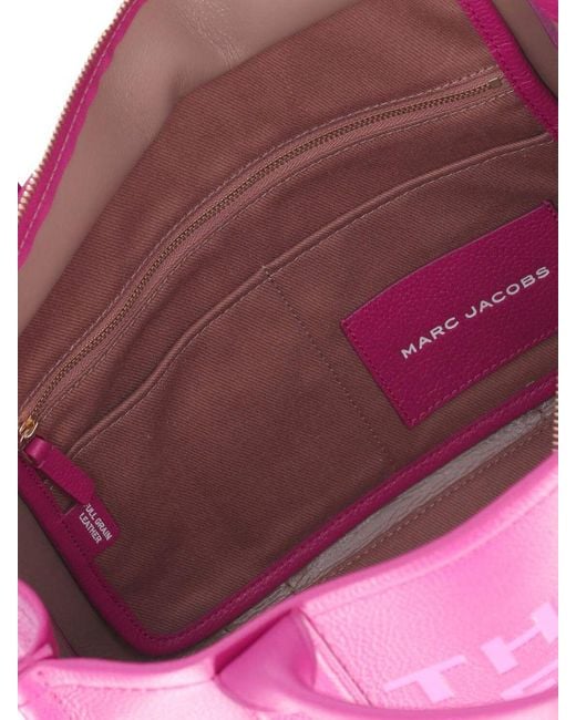 Marc Jacobs Pink The Leather Medium Tote Lipstick Handbag