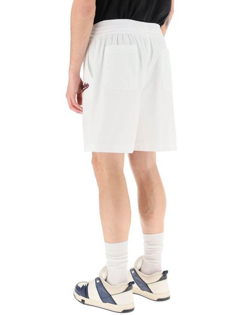 Valentino White Bermuda With Incorporated Boxer Detail for men