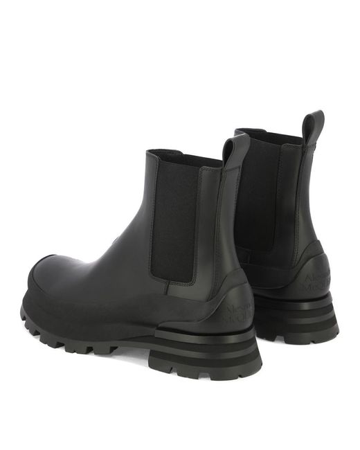 Alexander McQueen Black "wander" Ankle Boots for men