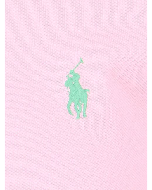 Polo Ralph Lauren Pink Logo Polo Shirt for men