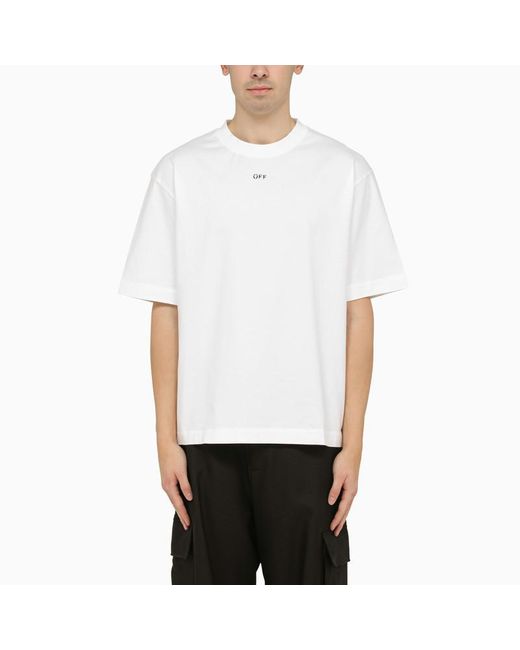 Off-White c/o Virgil Abloh White Off- Skate T-Shirt With Off Logo for men