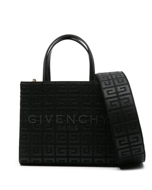 Givenchy Black G-Tote Canvas Mini Tote Bag