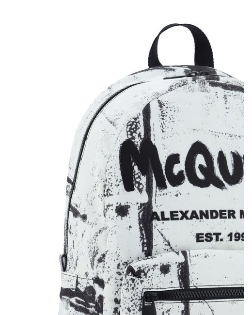 Alexander McQueen White Backpacks for men
