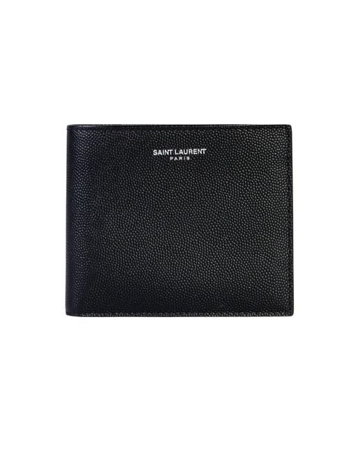 Saint Laurent Black Portafoglio East/west for men