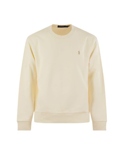 Polo Ralph Lauren White Classic-Fit Cotton Sweatshirt for men