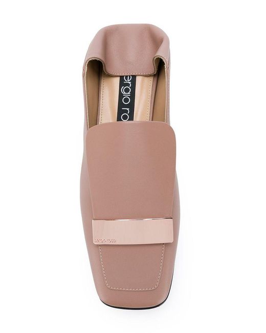 Sergio Rossi Pink Flat Shoes