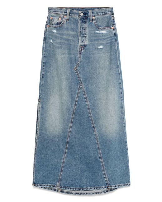 Levi's Blue Iconic Maxi Skirt