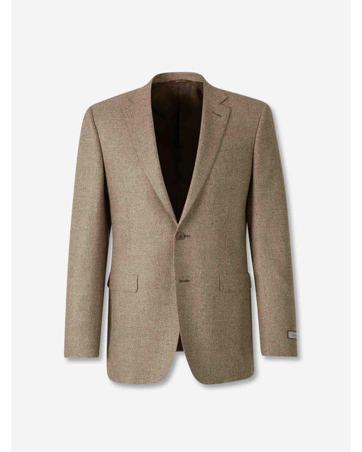 Canali Natural Elegant Long Coat for men