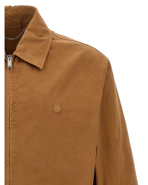 Alexander McQueen Brown Mcqueen Skull Embroidery Jacket for men