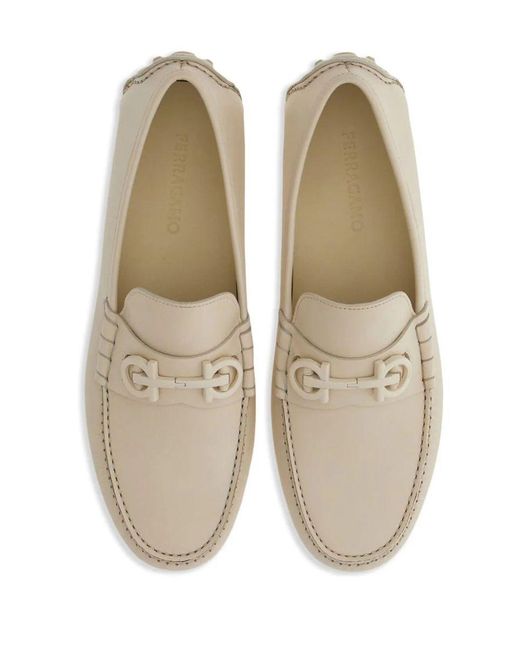 Ferragamo White Flat Shoes for men