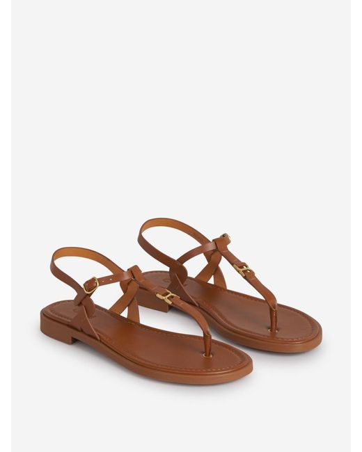 Chloé Brown Marcie Flat Sandals