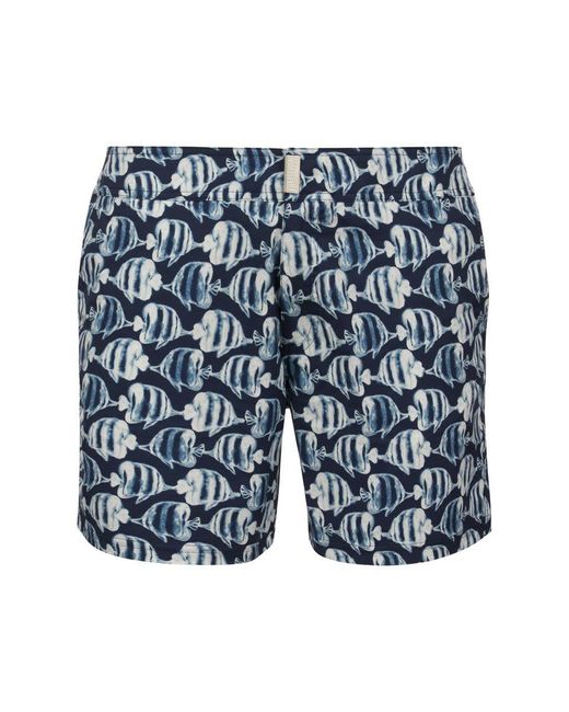 Vilebrequin Synthetic Swimming Costume With Flat Stretch Belt in Marine Blue (Blue) for Men