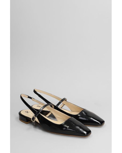 Fabio Rusconi Black Ballet Flats