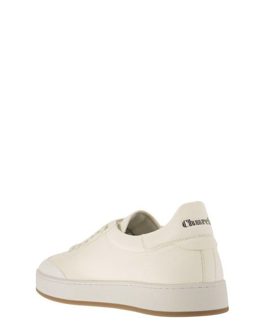 Church's White Largs - Suede And Deerskin Sneaker for men