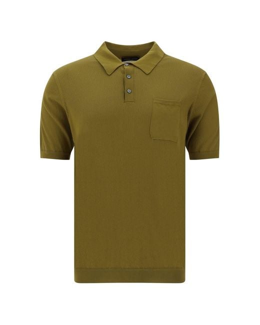 Roberto Collina Green Polo Shirts for men