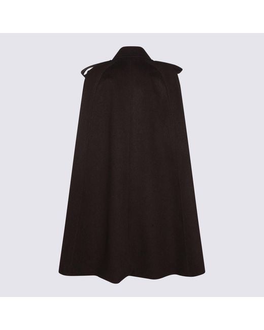 Burberry Black Dark Cashmere Coat