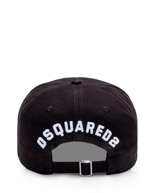 DSquared² Black Be Icon Baseball Cap for men
