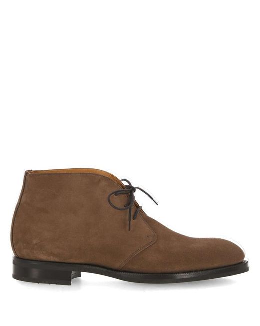 Edward Green Brown Flat Shoes for men
