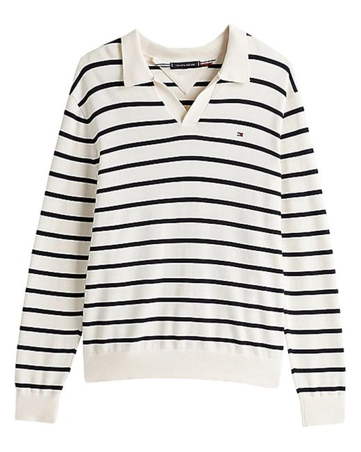 Tommy Hilfiger White Essential Jonny Collar for men