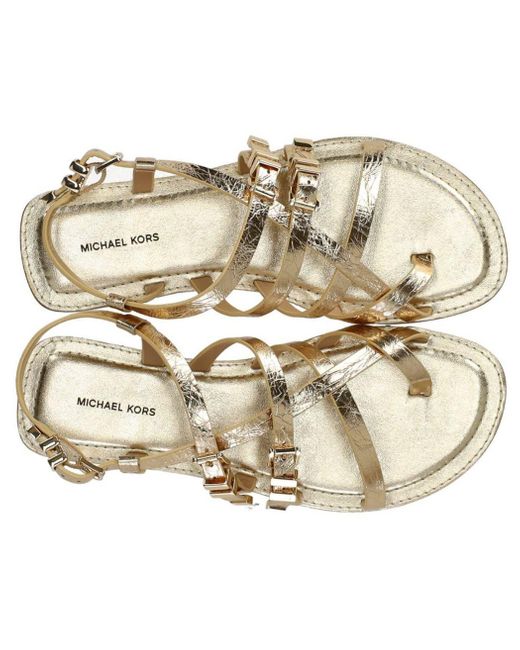 Michael Kors Brown Darrington Flat Sandal