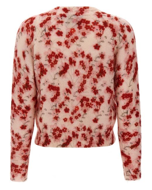 BERNADETTE Red 'Violetta' Cardigan