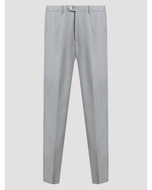 Brunello Cucinelli Gray Classic Pants for men