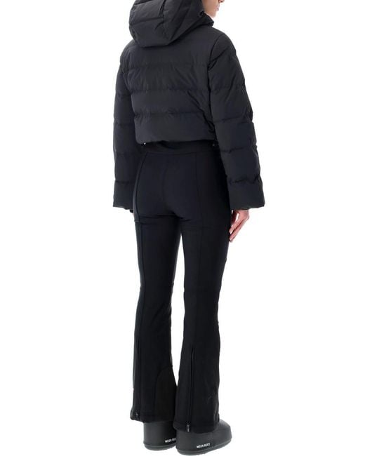 Perfect Moment Black Polar Flare Ski Suit