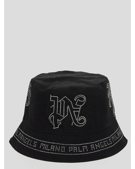 Palm Angels Black Hat for men